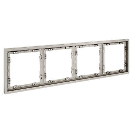 Рамка пластиковая VOLTUM S70 на 4 поста, (кашемир) VLS100403