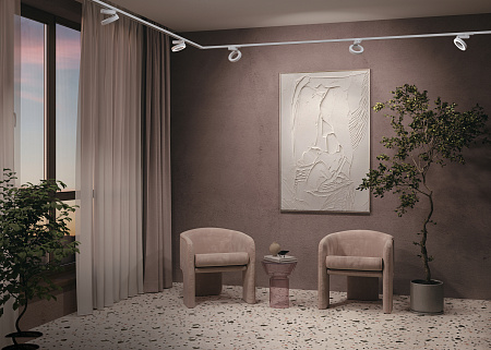 Трековый однофазный светодиодный светильник Maytoni Unity Rim TR044-1-12W3K-W