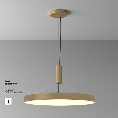 Светильник потолочный светодиодный Maytoni Zon C032CL-90W3K-RD-MG