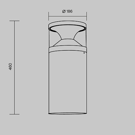 Уличный ландшафтный светодиодный светильник Maytoni Pyro O496FL-L21B3K1