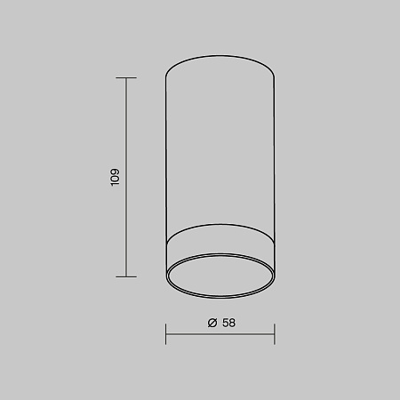 Уличный потолочный светодиодный светильник Maytoni Luxe O500CL-L5W3K