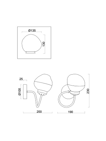 Бра Freya Volani FR8017WL-01MG