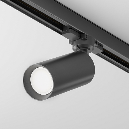 Трековый светильник для трехфазного шинопровода Maytoni Trinity Focus TR028-3-GU10-B