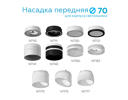 Насадка передняя для корпуса светильника DIY Spot N7141
