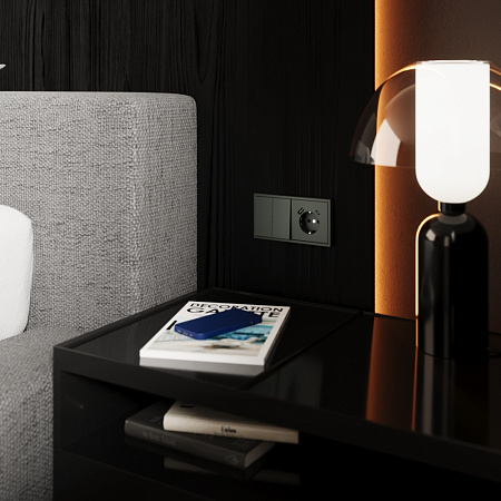 Выключатель двухклавишный перекрестный встраиваемый 10А Voltum S70 (титан) VLS020506 Выключатель двухклавишный перекрестный встраиваемый 10А Voltum S70 (титан) VLS020506