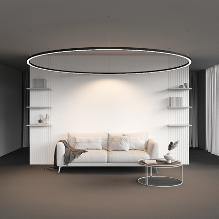 Радиусный профиль 35x35 Ø3000мм 1/8 круга Maytoni ALM-3535R-B-D-45°-3M