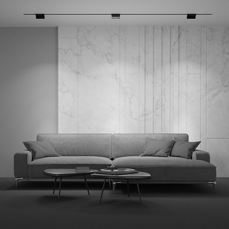 Трековый магнитный однофазный светодиодный светильник Maytoni Basis Rot Gravity TR075-2-10W3K-B