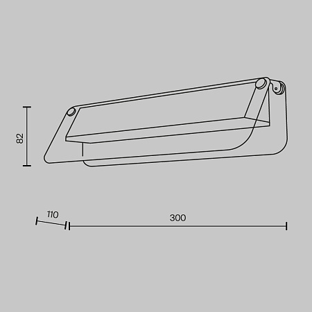 Светильник настенный светодиодный Maytoni Flat MOD296WL-L6BS3K