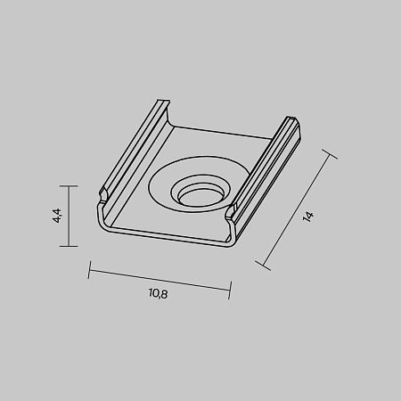 Комплект креплений (4шт) для профиля 631001 Maytoni Led Strip 642011 Комплект креплений (4шт) для профиля 631001 Maytoni Led Strip 642011