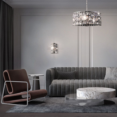 Хрустальная люстра Maytoni Gelid MOD184-PL-04-CH Хрустальная люстра Maytoni Gelid MOD184-PL-04-CH