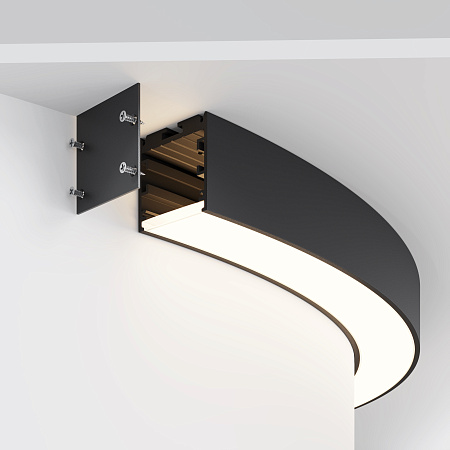 Радиусный профиль 35x35 Ø800мм 1/4 круга Maytoni ALM-3535R-B-D-90°-0.8M