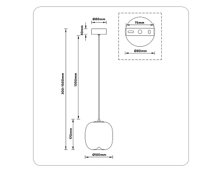 Светильник подвесной светодиодный Ambrella light HIGH LIGHT LH11092