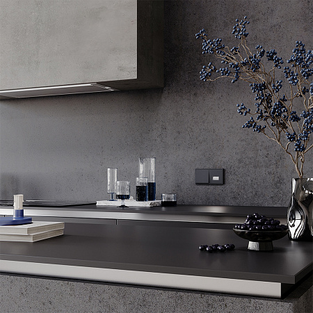 Выключатель встраиваемый VOLTUM S70 одноклавишный (графит) VLS010107 Выключатель встраиваемый VOLTUM S70 одноклавишный (графит) VLS010107