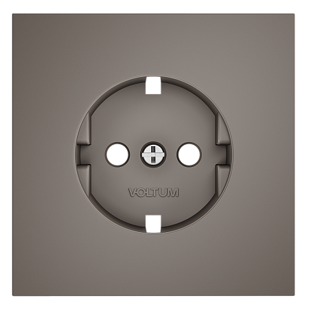 Накладка для розетки с заземлением Voltum S70 (капучино) VLS000614
