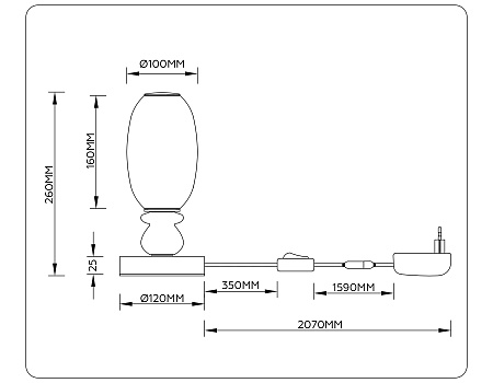 Настольная лампа светодиодная High light LH53154