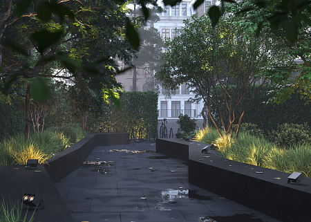 Уличный архитектурный светодиодный светильник Maytoni Spot O486FL-L10GF3K