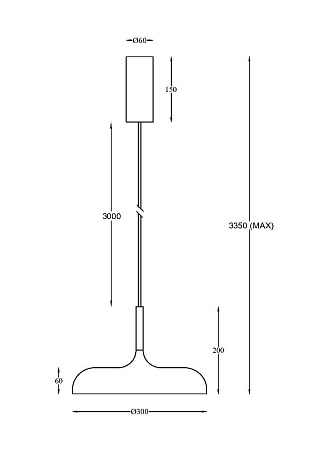 Светильник подвесной светодиодный Maytoni Gerhard MOD189PL-L12GR3K1