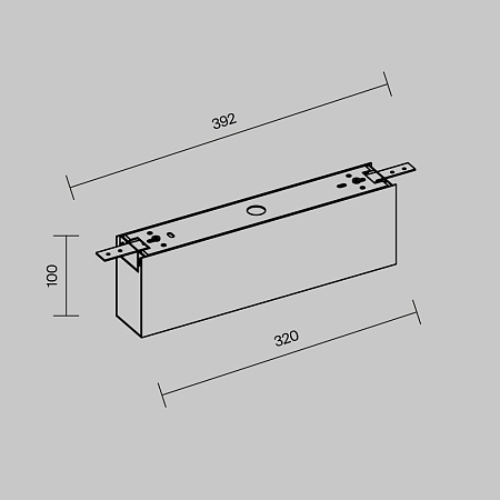 Короб для блока питания Maytoni Elasity IP O-TR001-BX-B Короб для блока питания Maytoni Elasity IP O-TR001-BX-B