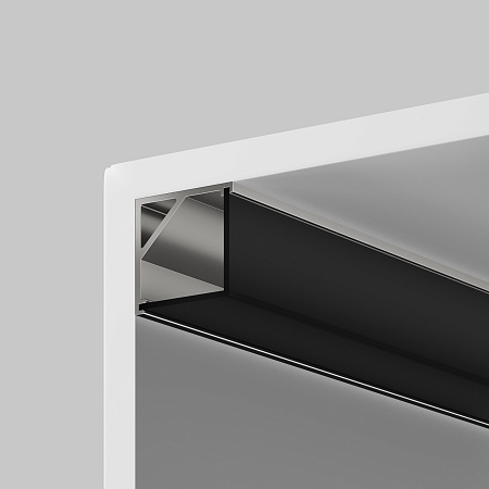 Рассеиватель для профиля 16×16 (Угол, Чёрный, 2 м), Maytoni ALM-1616S-B-DF-2M 642028