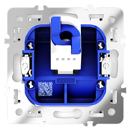 Розетка компьютерная встраиваемая VOLTUM S70 RJ45 кат.6, (белый матовый) VLS060102