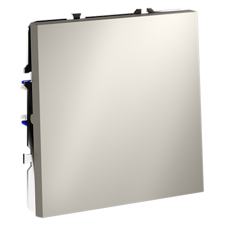 Проходной переключатель встраиваемый VOLTUM S70 одноклавишный (кашемир) VLS010303