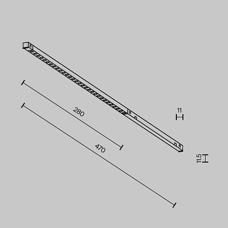 Трековый магнитный светодиодный светильник Maytoni Exility X Points TR241-4-6WTW-DD2-B Трековый магнитный светодиодный светильник Maytoni Exility X Points TR241-4-6WTW-DD2-B