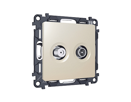 Комплект механизма розетки TV оконечной + SAT 5-862MHz 3.5dB/950-2150MHz 3.5dB MA MA333310