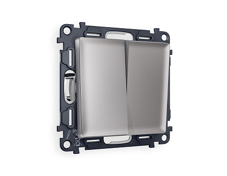 Комплект механизма 2-клавишного перекрестного выключателя 10A-250V Ambrella Volt Alfa MA503030