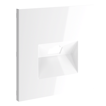 Накладка для розетки компьютерной RJ45 кат.6 Voltum S70 (белый глянцевый) VLS001301