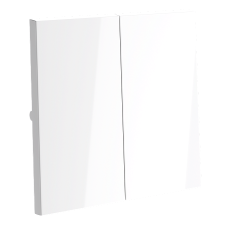 Клавиши для выключателя/переключателя двухклавишного Voltum S70 (белый глянцевый) VLS000301 Клавиши для выключателя/переключателя двухклавишного Voltum S70 (белый глянцевый) VLS000301