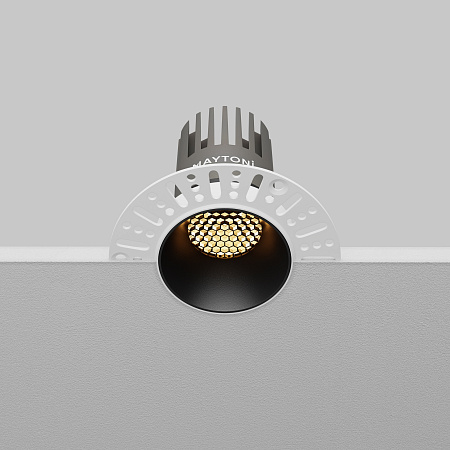 Светильник встраиваемый светодиодный Maytoni Dip DL124-10W-2.7K-TRS-B