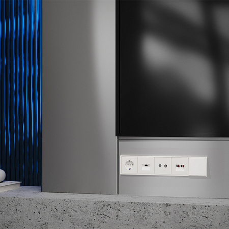 Накладка для розетки телевизионной оконечной TV+SAT Voltum S70 (хлопок) VLS001613 Накладка для розетки телевизионной оконечной TV+SAT Voltum S70 (хлопок) VLS001613