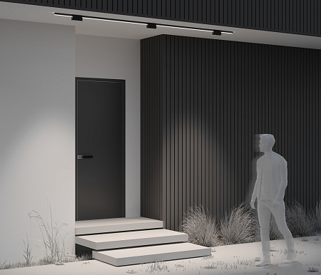 Трековый уличный магнитный светодиодный светильник  Maytoni Elasity Points O-TR01-2-S-10WB3K