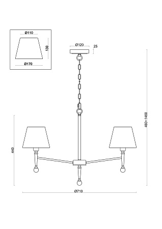 Люстра подвесная Freya Rosemary FR2190PL-05N