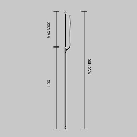 Шинопровод подвесной 1м. вертикальный Maytoni Arity Busbar trunkings TRX233-VL-1B