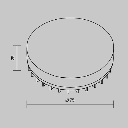 Лампа светодиодная GX53 9W 2700K 630Lm Voltega Wi-Fi bulbs 2431
