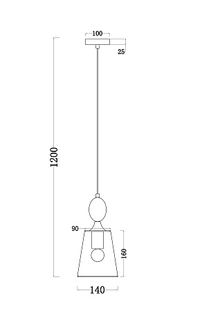 Светильник подвесной Freya Sofi FR2022PL-01CH