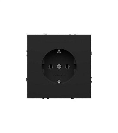 Розетка встраиваемая VOLTUM S70 с заземлением (графит) VLS040107 Розетка встраиваемая VOLTUM S70 с заземлением (графит) VLS040107