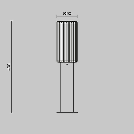 Уличный ландшафтный светильник Maytoni Rib O502FL-01B Уличный ландшафтный светильник Maytoni Rib O502FL-01B