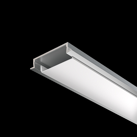 Алюминиевый профиль встраиваемый с накладным фланцем 30x6 (2м.) Maytoni ALM-3006-S-2M 632018