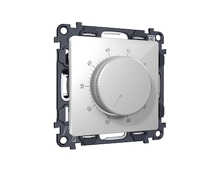 Комплект механизма терморегулятора с датчиком для теплого пола с подсветкой 16A-250V Ambrella Volt Alfa MA405710