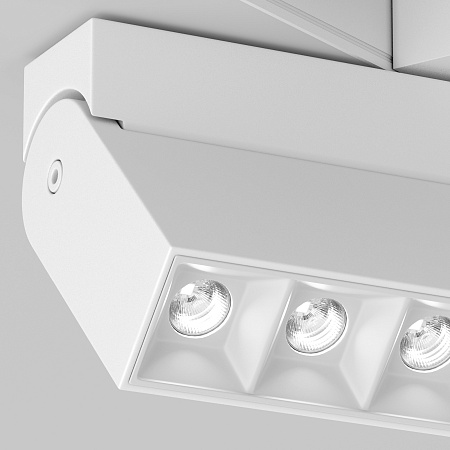 Трековый магнитный однофазный светодиодный светильник Maytoni Points Rot Gravity TR077-2-20W4K-W