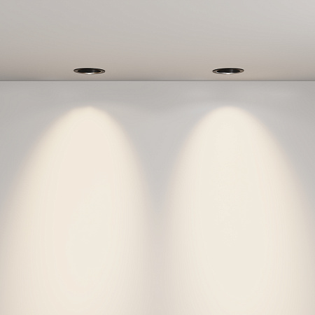 Светильник встраиваемый светодиодный Maytoni Lens DL105-12W3K-B Светильник встраиваемый светодиодный Maytoni Lens DL105-12W3K-B