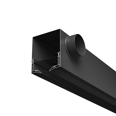 Диффузор с гексагональной сеткой, линейный, для натяжного потолка, черный, КСД тип 1 Maytoni Aero ARC-LD-SC-000011 Диффузор с гексагональной сеткой, линейный, для натяжного потолка, черный, КСД тип 1 Maytoni Aero ARC-LD-SC-000011