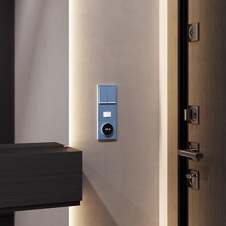 Клавиши для выключателя/переключателя двухклавишного с подсветкой Voltum S70 (деним) VLS000415