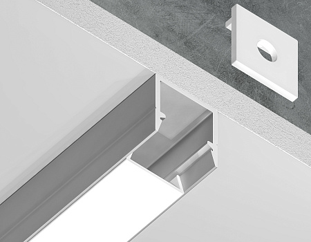 Профиль алюминиевый накладной 10*10 Illumination GP1650AL Профиль алюминиевый накладной 10*10 Illumination GP1650AL