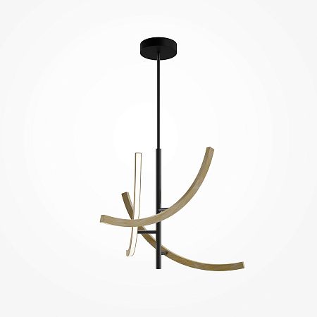 Люстра на штанге светодиодная Maytoni Wabi MOD428PL-L27BK Люстра на штанге светодиодная Maytoni Wabi MOD428PL-L27BK