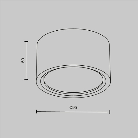 Светильник потолочный Maytoni Conik gyps C001CL-GX53-W Светильник потолочный Maytoni Conik gyps C001CL-GX53-W