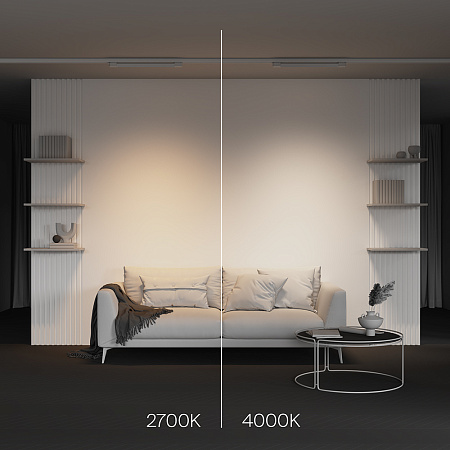 Трековый трехфазный светодиодный светильник Maytoni Trinity Basis TR196-3-20W2.7K-W