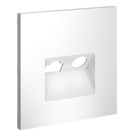 Накладка для розетки TV+RJ45 кат. 6 Voltum S70 (белый матовый) VLS002702 Накладка для розетки TV+RJ45 кат. 6 Voltum S70 (белый матовый) VLS002702